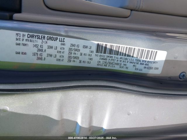 1C4RJFBG0EC448018 Jeep Grand Cherokee Limited