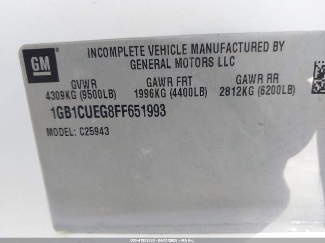 1GB1CUEG8FF651993 Chevrolet Silverado 2500hd Wt