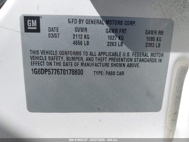 2007 CADILLAC CTS 1G6DP577670178800 Photo 8