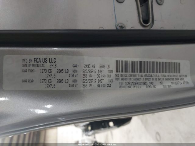 1C4PJMCB7KD118915 Jeep Cherokee Latitude 4x4