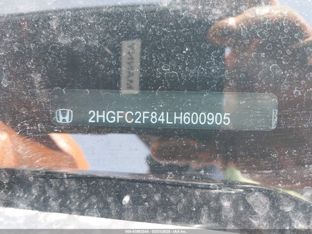2HGFC2F84LH600905 Honda Civic Sport