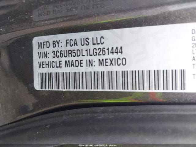 3C6UR5DL1LG261444 RAM 2500 Big Horn  4x4 6'4 Box