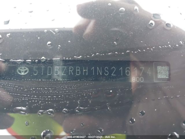 5TDBZRBH1NS216174 Toyota Highlander Le