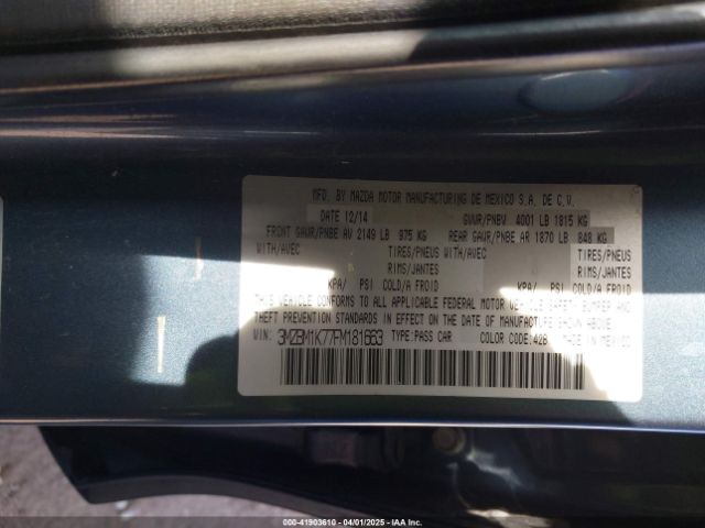 3MZBM1K77FM181663 Mazda Mazda3 I Sport