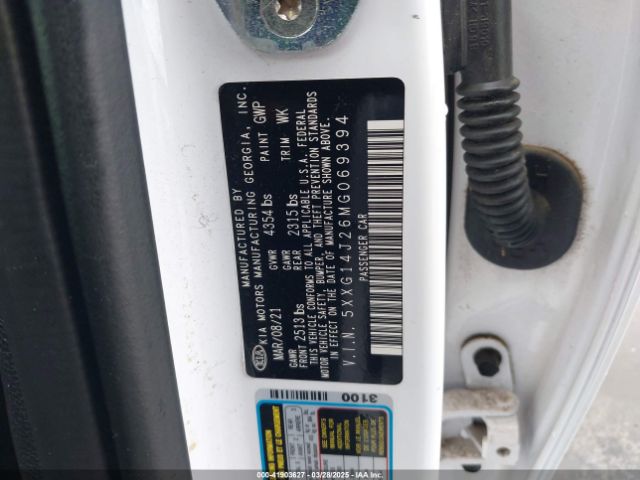 5XXG14J26MG069394 KIA K5 LXS