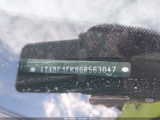 4T4BF1FK8GR563047 Toyota CAMRY LE
