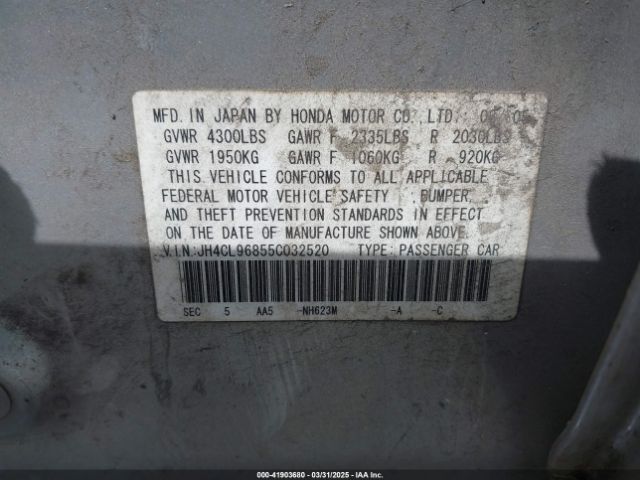 2005 ACURA TSX JH4CL96855C032520 Photo 8