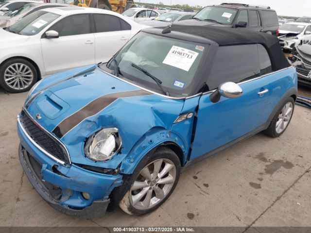 2013 MINI CONVERTIBLE WMWZP3C59DT705232 Photo 1
