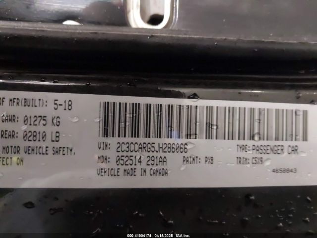 2018 CHRYSLER 300 2C3CCARG5JH286066 Photo 8
