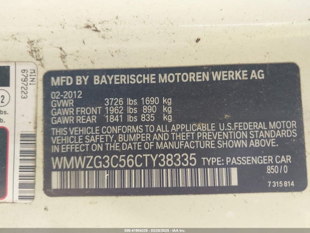 2012 MINI COOPER S CLUBMAN WMWZG3C56CTY38335 Photo 8