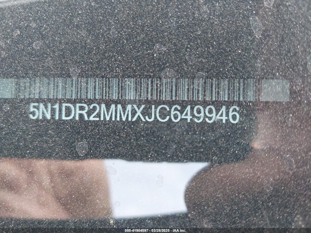 5N1DR2MMXJC649946 Nissan Pathfinder Platinum