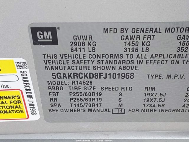 5GAKRCKD8FJ101968 Buick Enclave Premium
