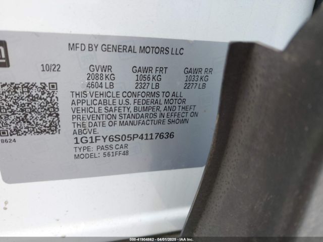 1G1FY6S05P4117636 Chevrolet Bolt Euv Fwd Lt