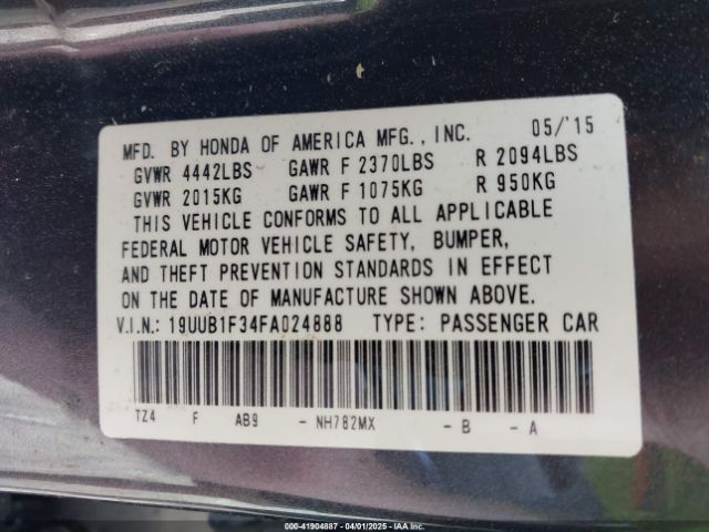 19UUB1F34FA024888 Acura TLX