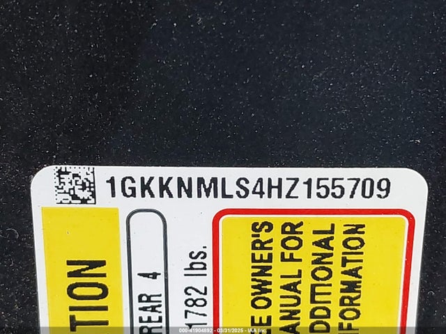 1GKKNMLS4HZ155709 GMC Acadia Slt-1