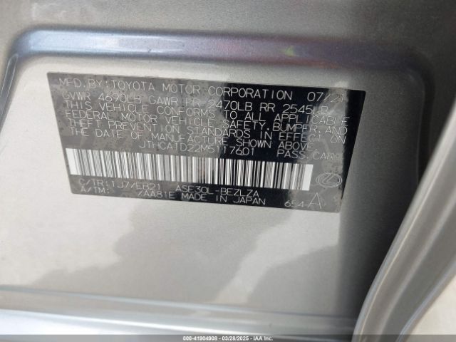 JTHCA1D22M5117601 Lexus IS 300