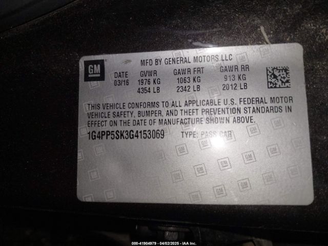 1G4PP5SK3G4153069 Buick Verano
