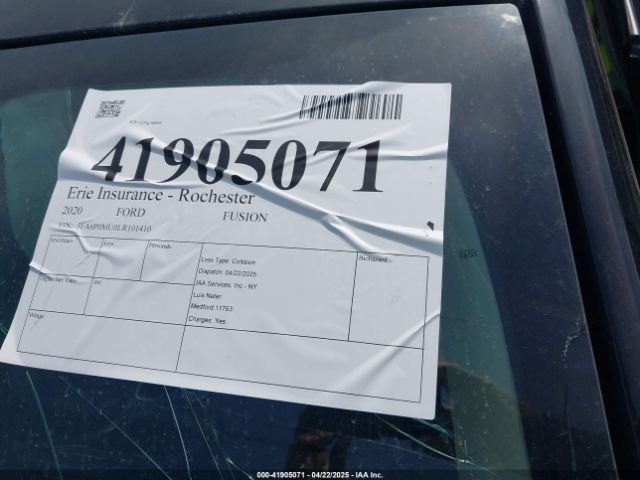 3FA6P0MU0LR101410 Ford Fusion Hybrid Sel