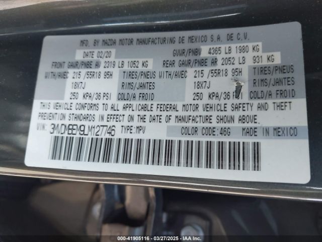 3MVDMBEM9LM127746 Mazda Cx-30 Premium Package