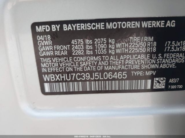 WBXHU7C39J5L06465 BMW X1 Sdrive28i