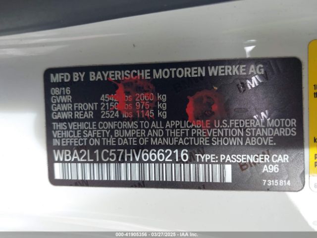 WBA2L1C57HV666216 BMW M240i
