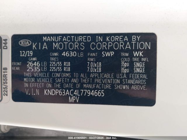 KNDP63AC4L7794665 KIA SPORTAGE S