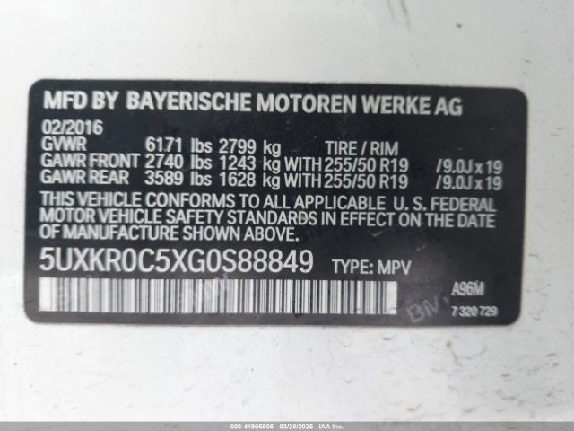 5UXKR0C5XG0S88849 BMW X5 Xdrive35i