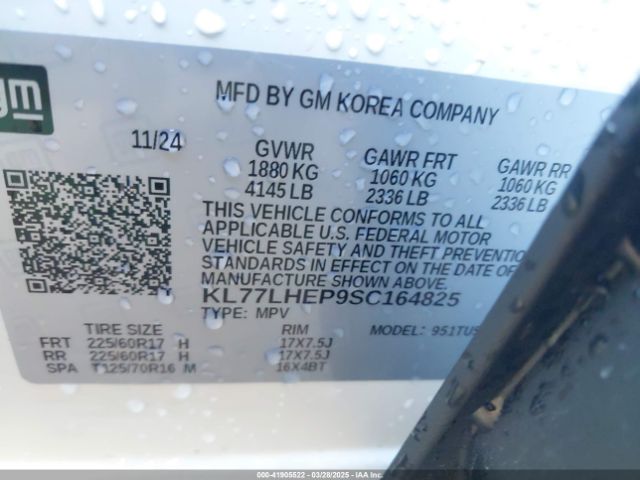 2025 CHEVROLET TRAX KL77LHEP9SC164825 Photo 8