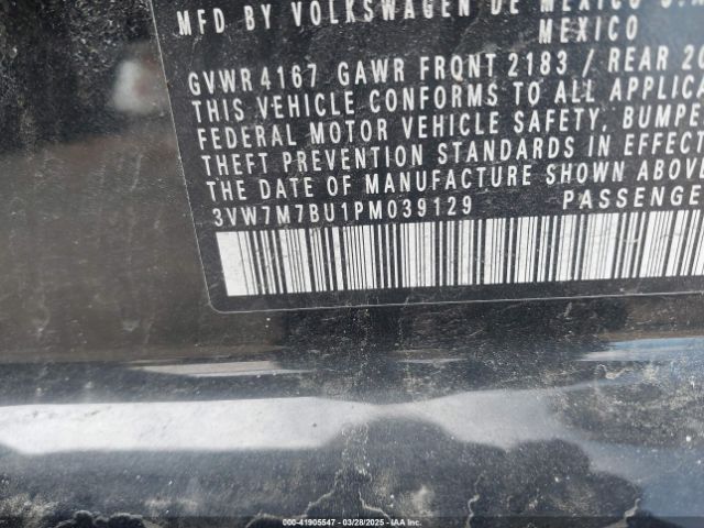 3VW7M7BU1PM039129 Volkswagen Jetta 1.5t Se