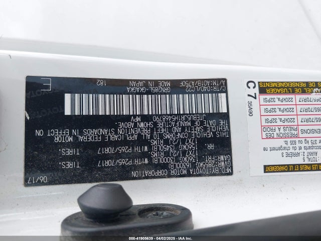 JTEBU5JR1H5468790 Toyota 4runner Trd Off Road Premium