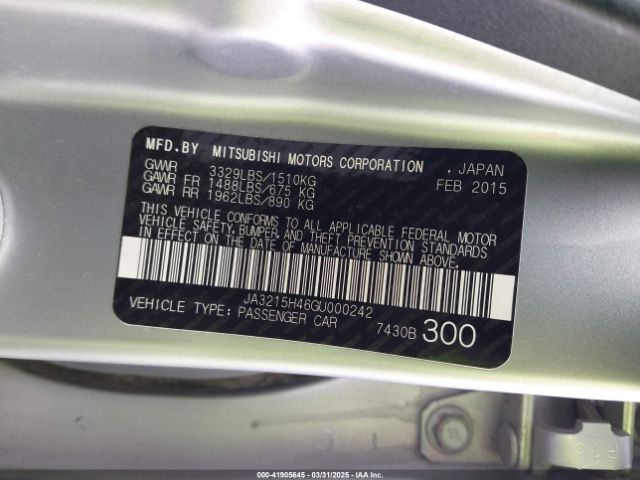 JA3215H46GU000242 Mitsubishi I-miev Es
