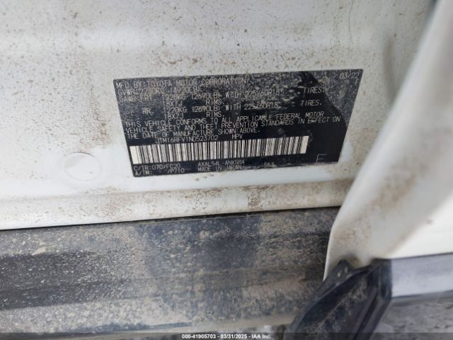 JTM16RFV1ND523702 Toyota Rav4 Hybrid Se