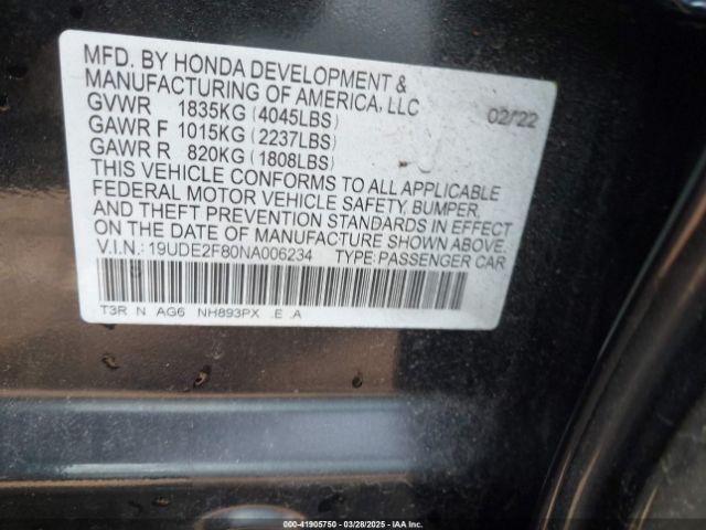 19UDE2F80NA006234 Acura Ilx Premium   A-spec Packages/technology   A-spec Packages