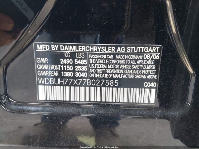 2007 MERCEDES-BENZ E 63 AMG WDBUH77X77B027585 Photo 8