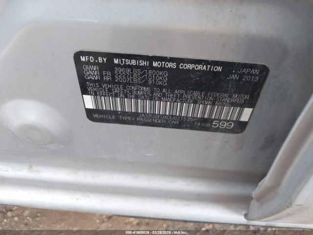 2013 MITSUBISHI LANCER JA32U2FUXDU021535 Photo 8