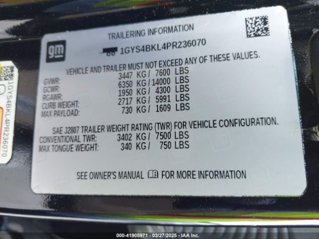2023 CADILLAC ESCALADE 1GYS4BKL4PR236070 Photo 8