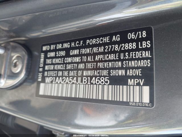 2018 PORSCHE MACAN WP1AA2A54JLB14685 Photo 8