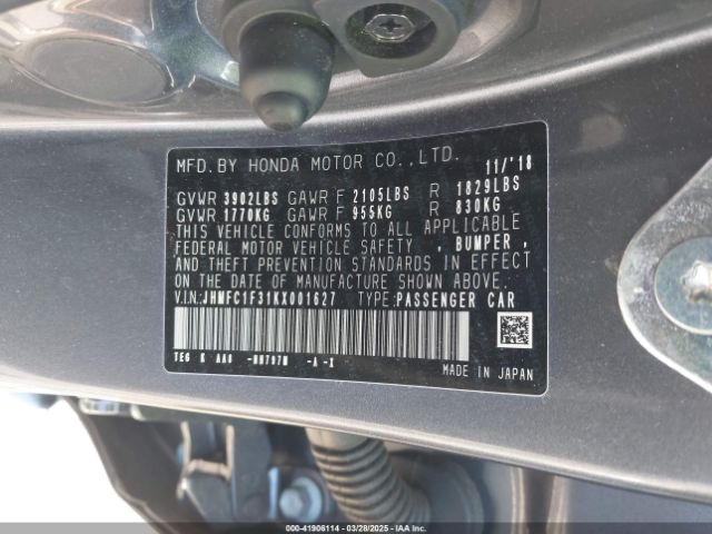 JHMFC1F31KX001627 Honda CIVIC EX