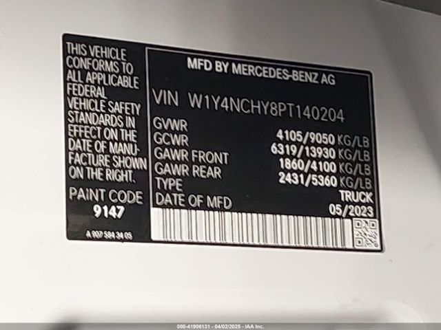 2023 MERCEDES-BENZ SPRINTER 2500 W1Y4NCHY8PT140204 Photo 8