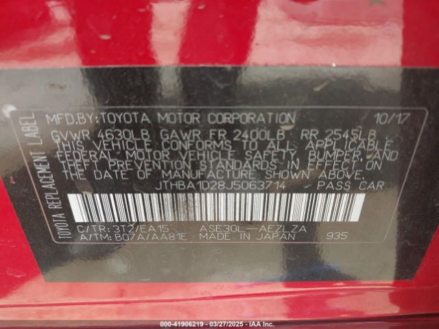 JTHBA1D28J5063714 Lexus IS 300