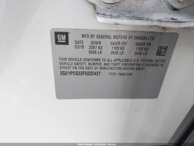2G61P5S33F9225437 Cadillac Xts Premium
