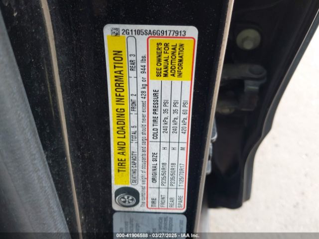 2G1105SA6G9177913 Chevrolet IMPALA 1LT
