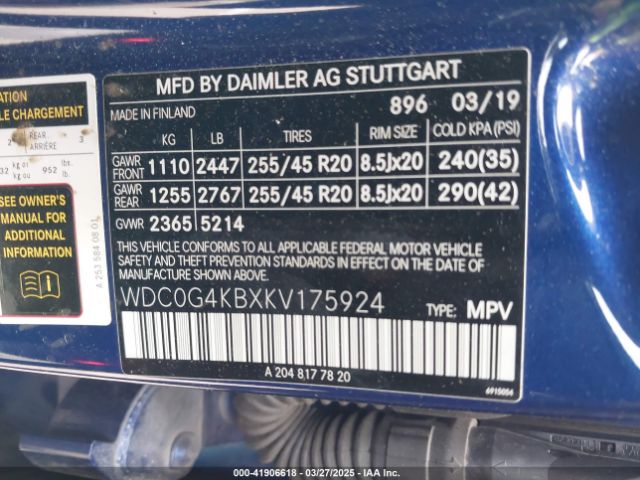 WDC0G4KBXKV175924 Mercedes-Benz Glc 300 4matic