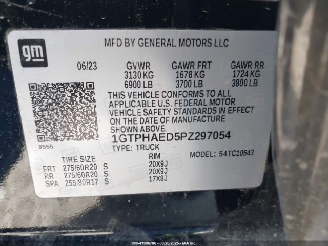 1GTPHAED5PZ297054 GMC Sierra 1500 2wd  Short Box Pro