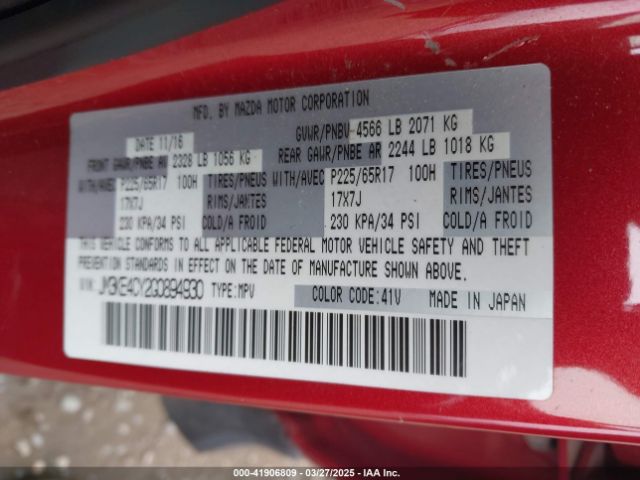 JM3KE4CY2G0894930 Mazda Cx-5 Touring