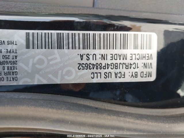 1C4RJJBG4P8843652 Jeep Grand Cherokee L Limited 4x2