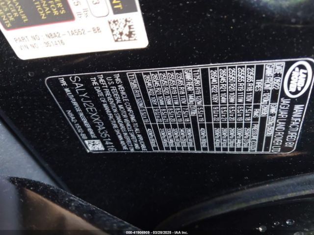 SALYJ2EXXPA351416 Land Rover Range Rover Velar P250 S