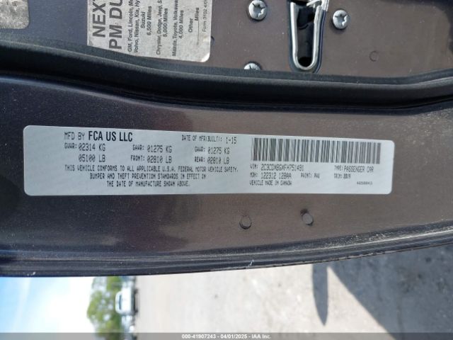 2C3CDXBGXFH751491 Dodge Charger Se