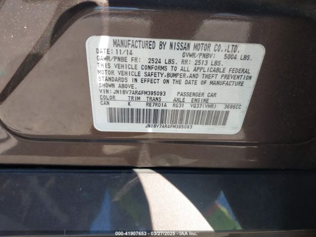 JN1BV7AR4FM395093 Infiniti Q50 Premium