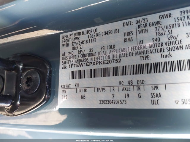 Ford F-150 Xlt 2023 1FTEW1EPXPKE20752 Image 9